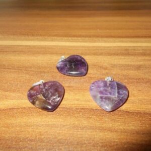 Amethyst - Herzanhänger 20mm