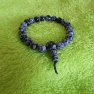 Schneeflockenobsidian - Kraft Armband