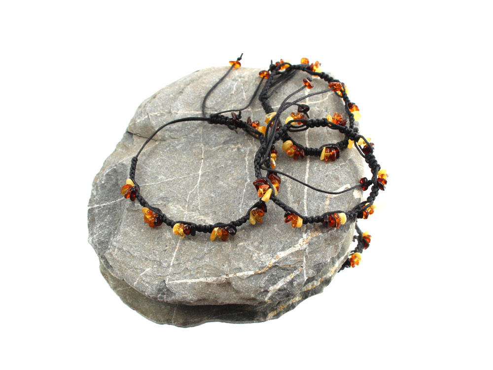 Bernsteinarmband - Shambala